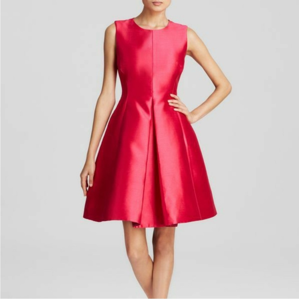 Kate Spade Hot Pink Structured Bubble Dress Size 12